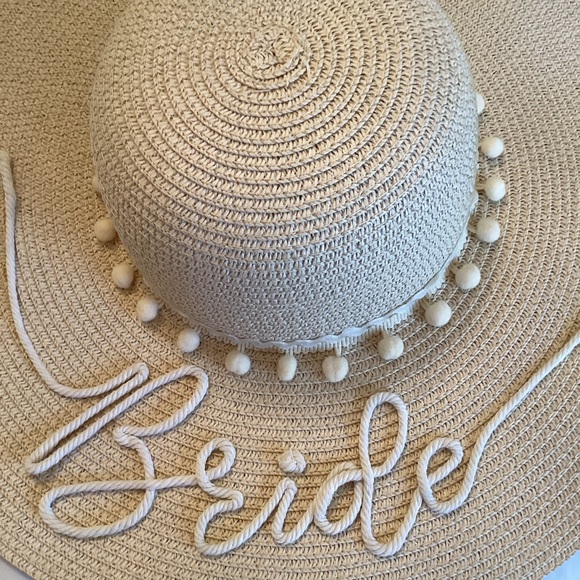 BRIDE Crème Floppy Bride Straw Sun Hat - Picture 6 of 6